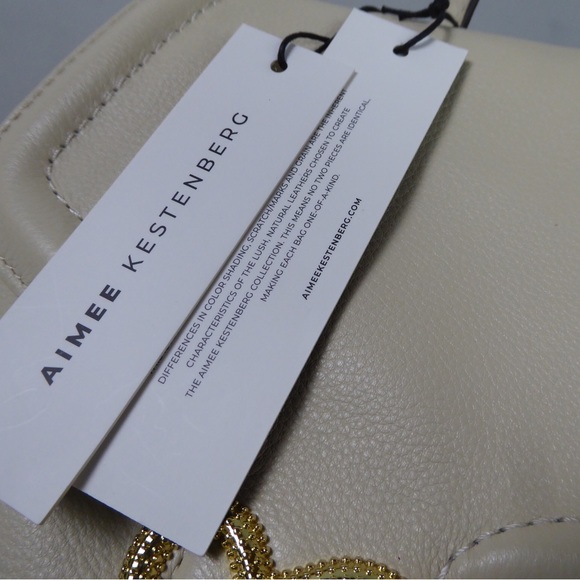 Aimee Kestenberg Lovers Lane Leather Expandable Backpack NWT Top Handle w Heart - Picture 15 of 15